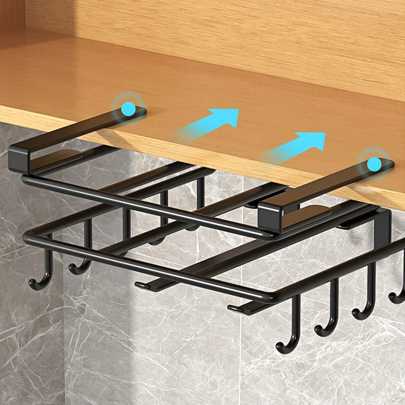 Organizador Rack com Ganchos para Cozinha